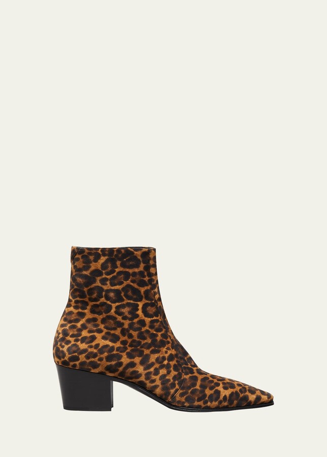 long leopard print boots