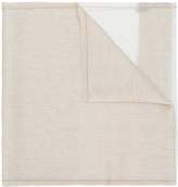 Thumbnail for your product : Loro Piana panelled frayed hem scarf