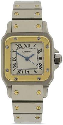 Cartier Preowned Santos Automatic White Dial Stainless Steel Ladies Watch