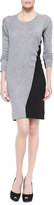 Thumbnail for your product : McQ Knit Swirl-Colorblock Sweater Dress