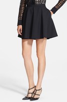 Thumbnail for your product : RED Valentino Flared Stretch Cady Skirt