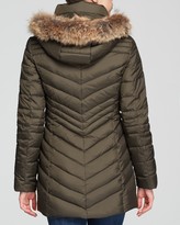 Thumbnail for your product : Marc New York 1609 Marc New York Fur-Trimmed Kara Chevron Down Coat