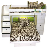 Thumbnail for your product : Nickelodeon Berg Furniture Berg Sierra Twin over Full L-Shaped Bunk Bed with Chest & Stairs
