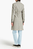 Thumbnail for your product : R 13 Checked wool-blend trench coat