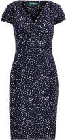 Ralph Lauren Polka-Dot Stretch Jersey Dress
