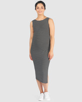 Thumbnail for your product : Pea in a Pod Maternity - Women's Black Midi Dresses - Matilda Nursing Dress - Size One Size, 14 at The Iconic