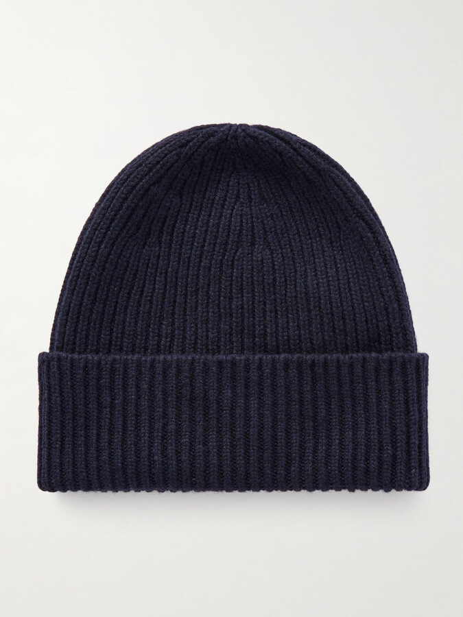 William Lockie Ribbed Cashmere Beanie