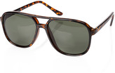 Thumbnail for your product : 21men 21 MEN Square Tortoise Aviator Sunglasses