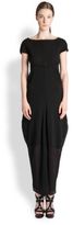 Thumbnail for your product : Jil Sander Silk Georgette Layered Gown