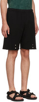 Thumbnail for your product : LES TIEN Black Cotton Shorts