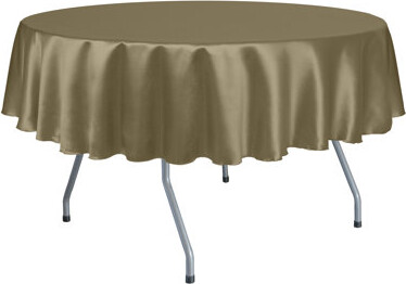 Ultimate Textile -25 Pack- Herringbone - Fandango 84-Inch Round Tablecloth, Natural