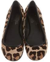 Thumbnail for your product : Pedro Garcia Ponyhair Round-Toe Flats