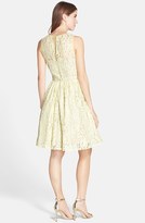 Thumbnail for your product : Eliza J Belted Lace Fit & Flare Dress