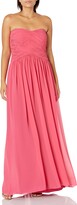 Thumbnail for your product : Donna Morgan Women's Audrey Long Strapless Chiffon Dress
