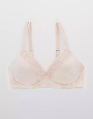 aerie Real Sunnie Wireless Push Up Blossom Lace Bra - ShopStyle