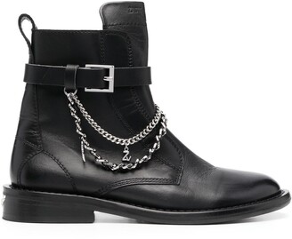 Zadig & Voltaire Laureen chain-link ankle boots