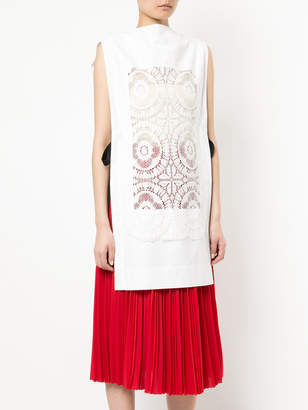Toga Pulla embroidered panel longline top