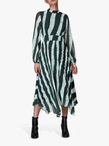 Thumbnail for your product : Whistles Shibori Abstract Stripe Midi Dress