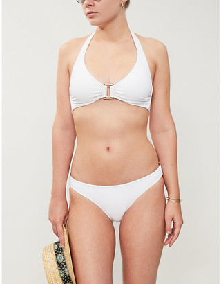 Heidi Klein Core textured rectangle bikini top