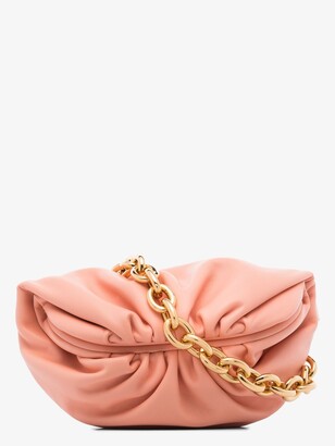 Bottega Veneta Pink The Belt Chain Pouch Leather Cross Body Bag