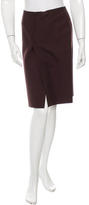 Thumbnail for your product : Prada Wool Pinstripe Skirt