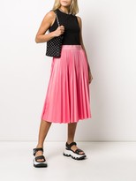 Thumbnail for your product : Givenchy Logo-Waistband Pleated Midi-Dress