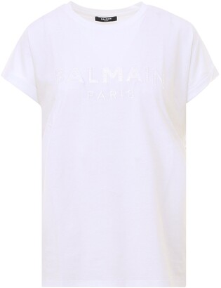 Balmain Satin Logo T-Shirt