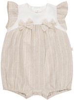 Thumbnail for your product : Il Gufo Baby striped cotton romper