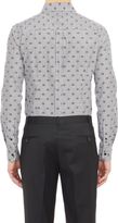Thumbnail for your product : Band Of Outsiders NO BUNK NO JUNK Thin-Stripe Shirt with Polka Dot App