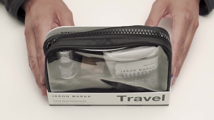 Jason Markk Travel Shoe Cleaning Kit, Walnut
