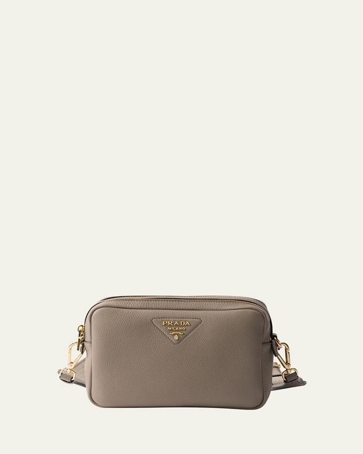 Prada Daino Soft Leather Camera Crossbody Bag