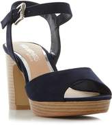 Thumbnail for your product : Head Over Heels by Dune JEWEL - TAN Two Part Stacked Heel Sandal