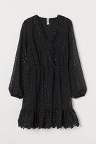 Thumbnail for your product : H&M Lace-detail plumeti dress