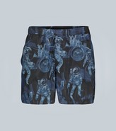 Thumbnail for your product : Valentino Infinite City swim shorts