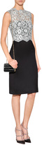 Thumbnail for your product : Valentino Lace Bodice Sheath in Black and Ivory