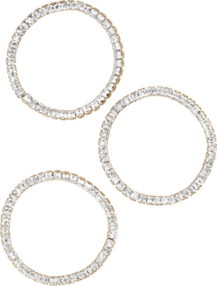 BaubleBar Cristallo Square Gemstone Bracelets, Set of 3