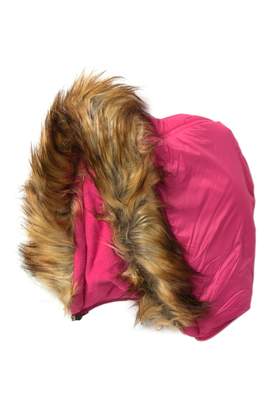 Steve Madden Faux Fur Trim Hooded Long Puffer Jacket (Big Girls)