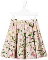 Thumbnail for your product : Dolce & Gabbana Children Floral Pleated Skirt