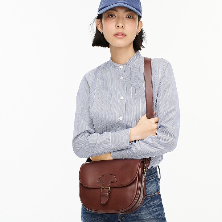 J.Crew Classic large saddle bag in leather ShopStyle