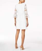 Thumbnail for your product : Donna Ricco Lace-Sleeve Sheath Dress