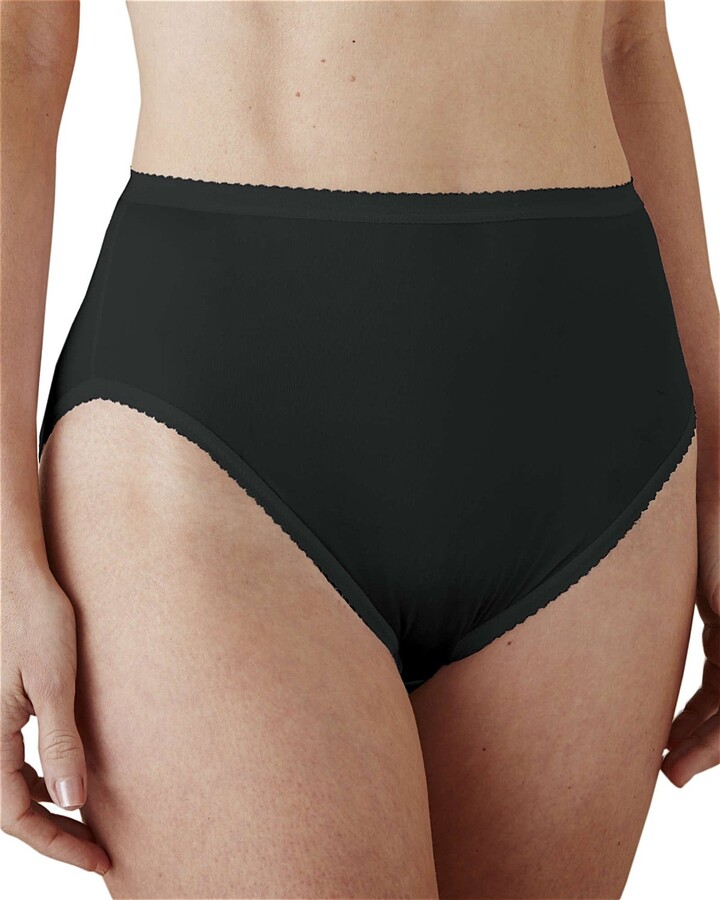 Shadowline Women's Plus-Size Panties-Hi Cut Nylon Brief (3 Pack) - ShopStyle