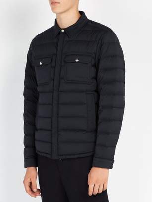 Moncler Caph Quilted Down Shirt Jacket - Mens - Navy
