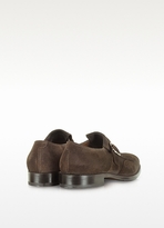 Thumbnail for your product : Fratelli Rossetti Dark Brown Suede Fringed Loafer