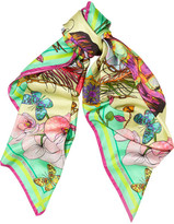 Thumbnail for your product : Matthew Williamson DNA Butterfly printed silk scarf