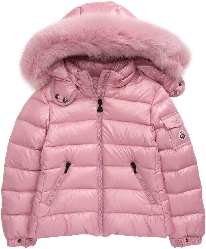 Moncler Kids' Bady Water Resistant Down Puffer Coat with Genuine 