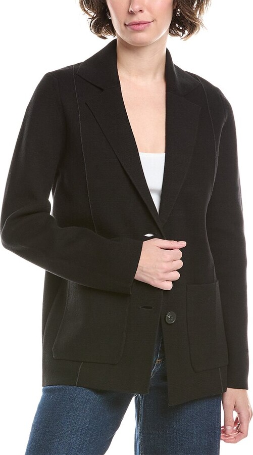 InCashmere In2 by Seamed Cashmere-Blend Blazer