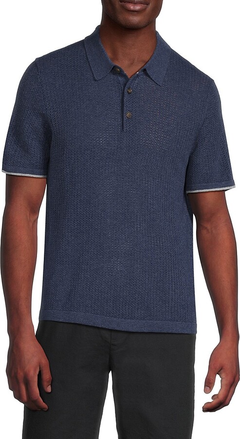 Bruno Magli Knit Polo Shirt
