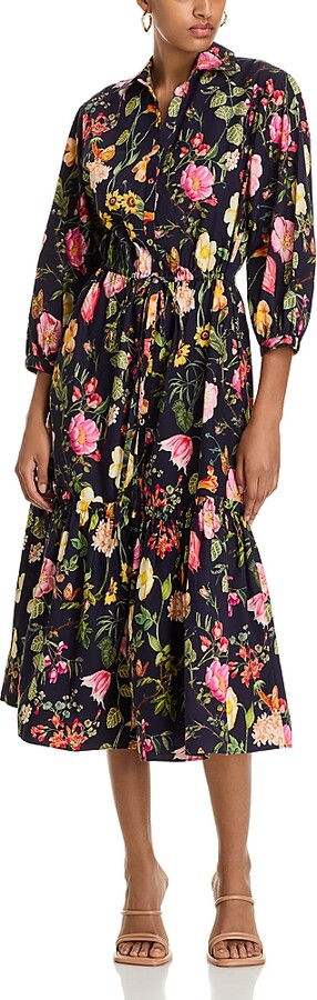Cara Cara Hutton Floral Midi Dress