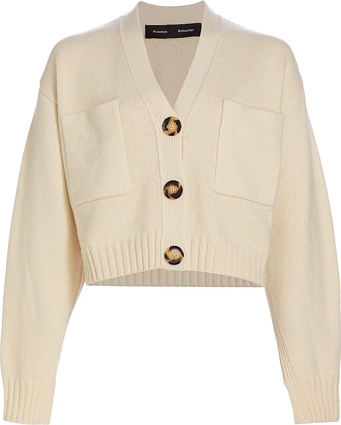 Proenza Schouler Women's Sofia Cashmere Cardigan - Ivory - Size Small