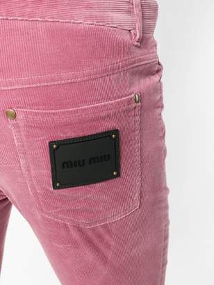 Miu Miu corduroy skinny-fit jeans